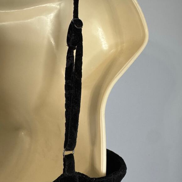 Reformation Elise Floral Velvet Knit Midi  Dress Black Casual Wardrobe Womens XL - Picture 10 of 14